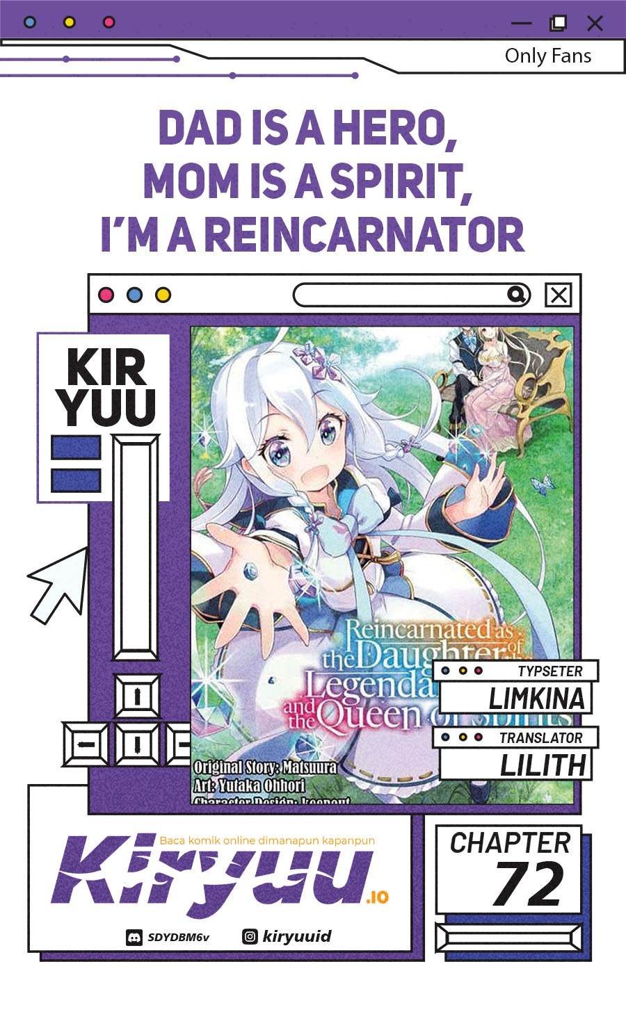 Chichi wa Eiyuu, Haha wa Seirei, Musume no Watashi wa Tenseisha. Chap 72 - Next Chap 73