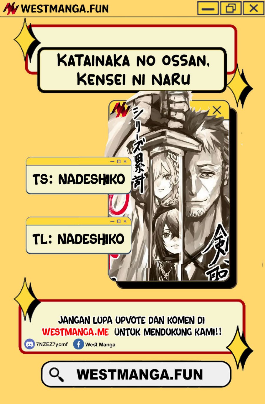 Katainaka no Ossan, Kensei ni Naru ~tada no inaka no kenjutsu shihan datta no ni, taisei shita deshi-tachi ga ore wo hottekurenai ken~ Chap 34.1 - Next Chap 35.1