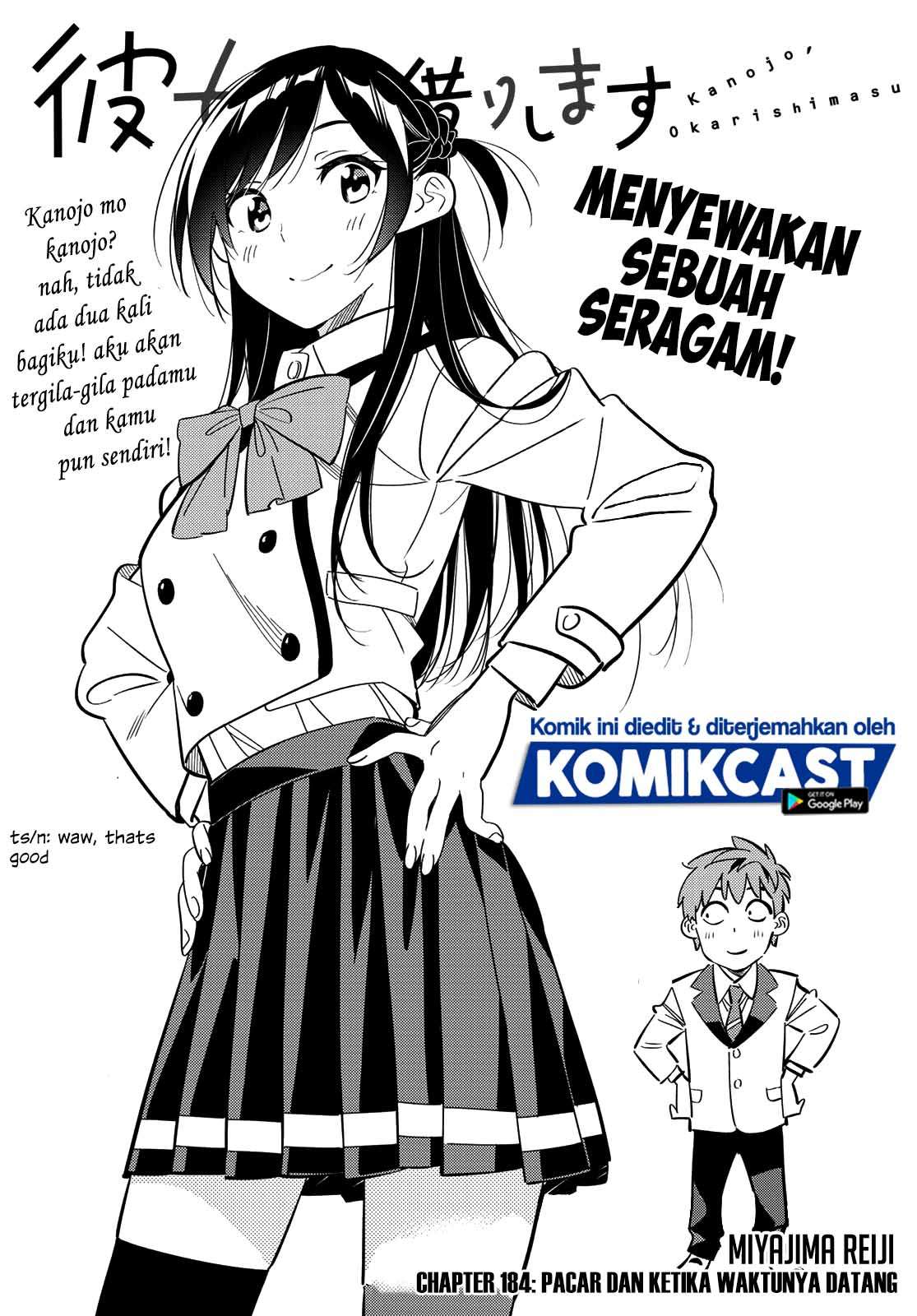 Kanojo, Okarishimasu Chap 184 - Next Chap 185
