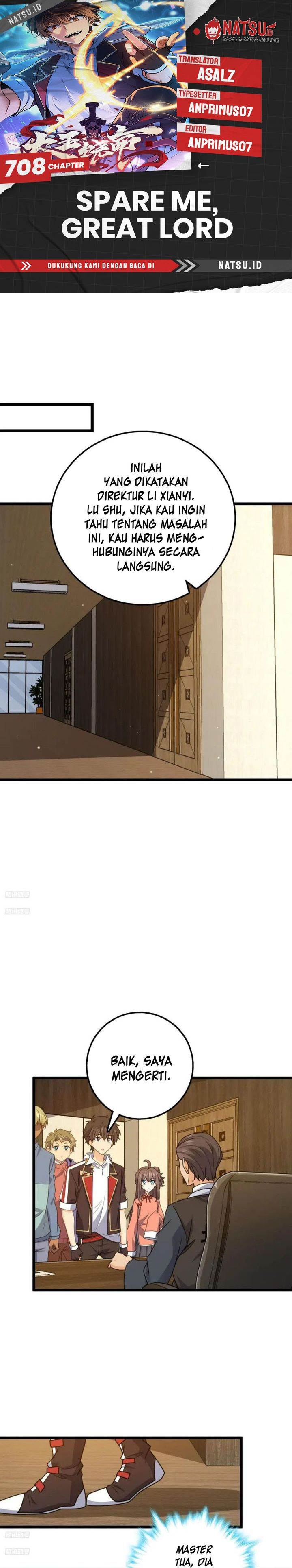 pare Me, Great Lord! Chap 708 - Next Chap 709