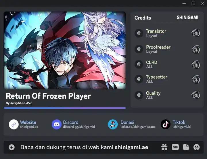 Return of the Frozen Player Chap 188 - Next Chap 189