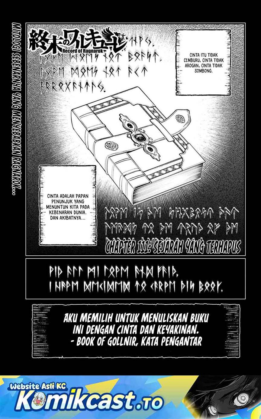 Shuumatsu no Valkyrie Chap 111 - Next Chap 112