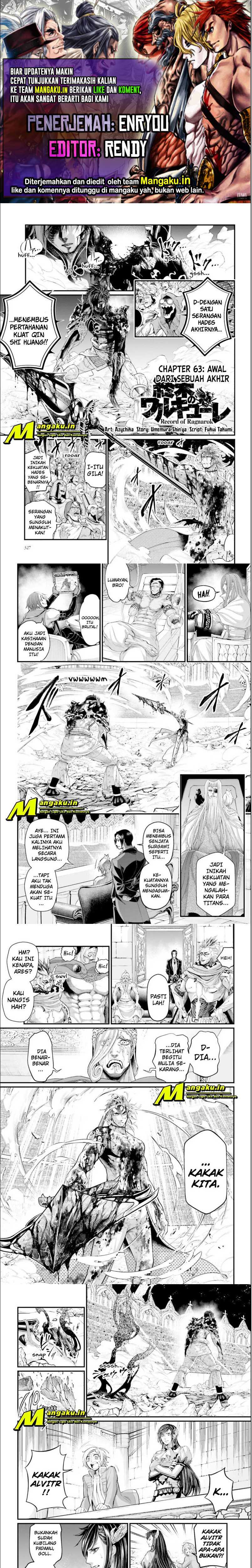 Shuumatsu no Valkyrie Chap 63.1 - Next Chap 64.1