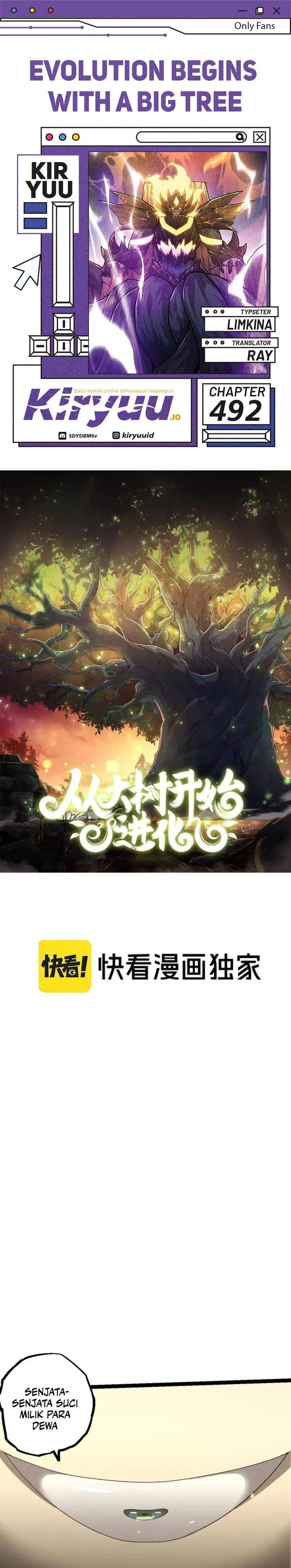 Evolution Begins With A Big Tree Chap 492 - Next Chap 493