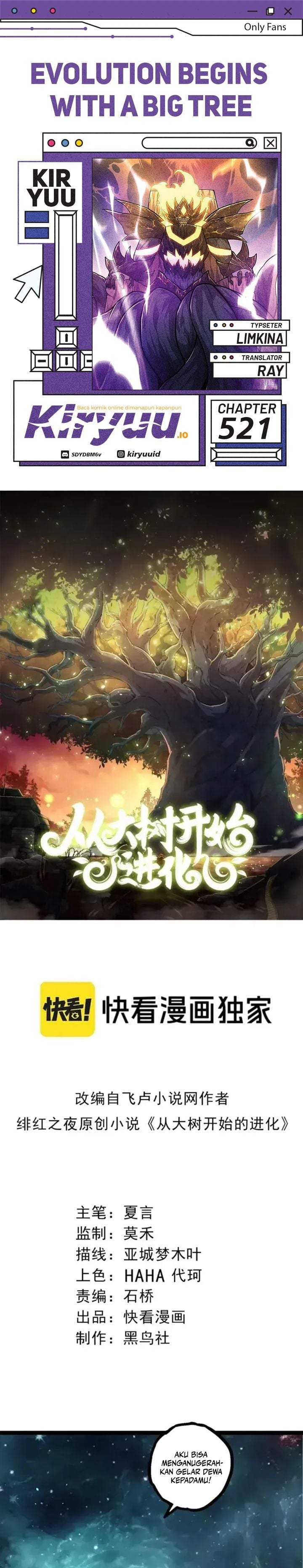 Evolution Begins With A Big Tree Chap 521 - Next Chap 522