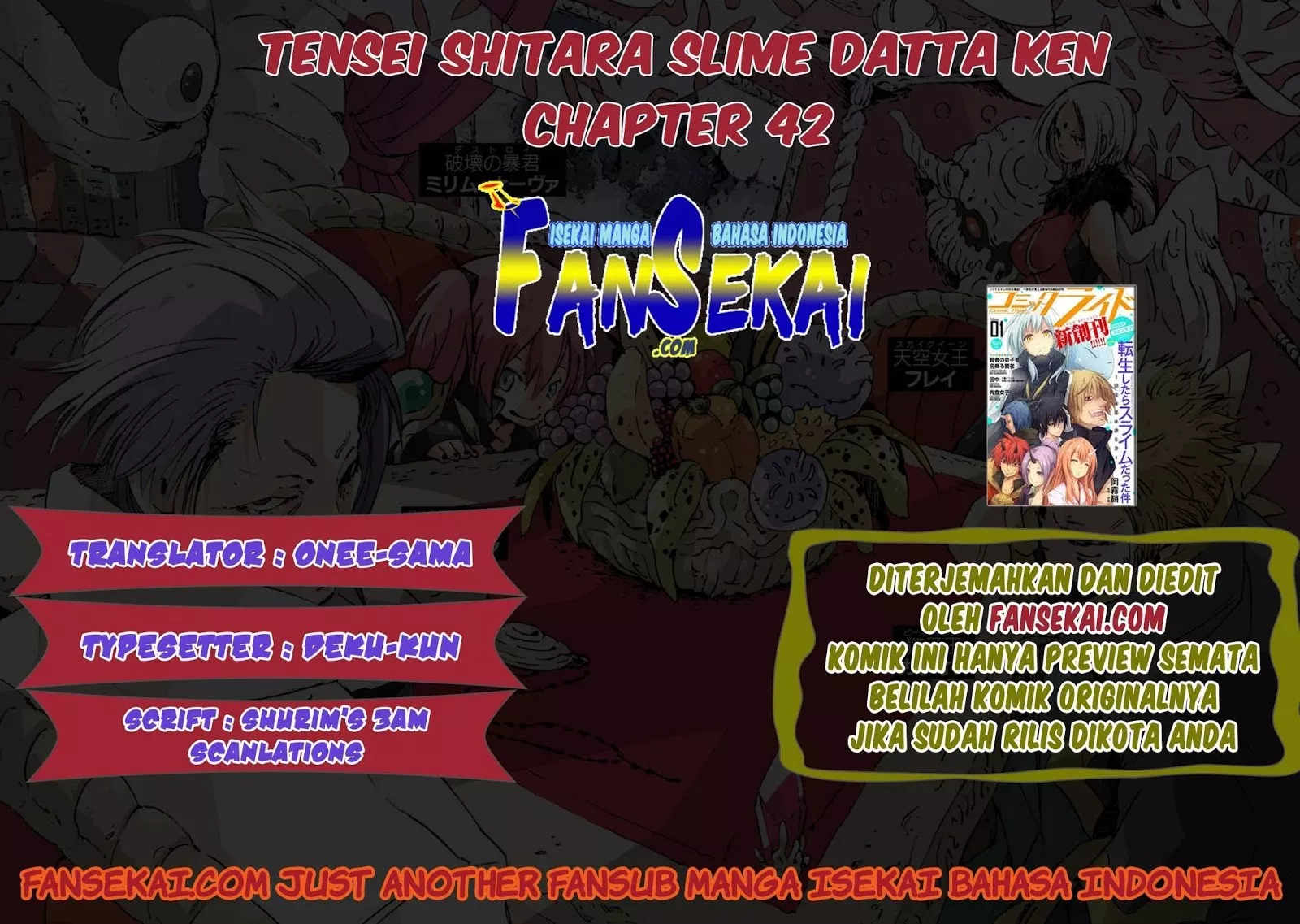 Tensei Shitara Slime Datta Ken Chap 42 - Next Chap 43