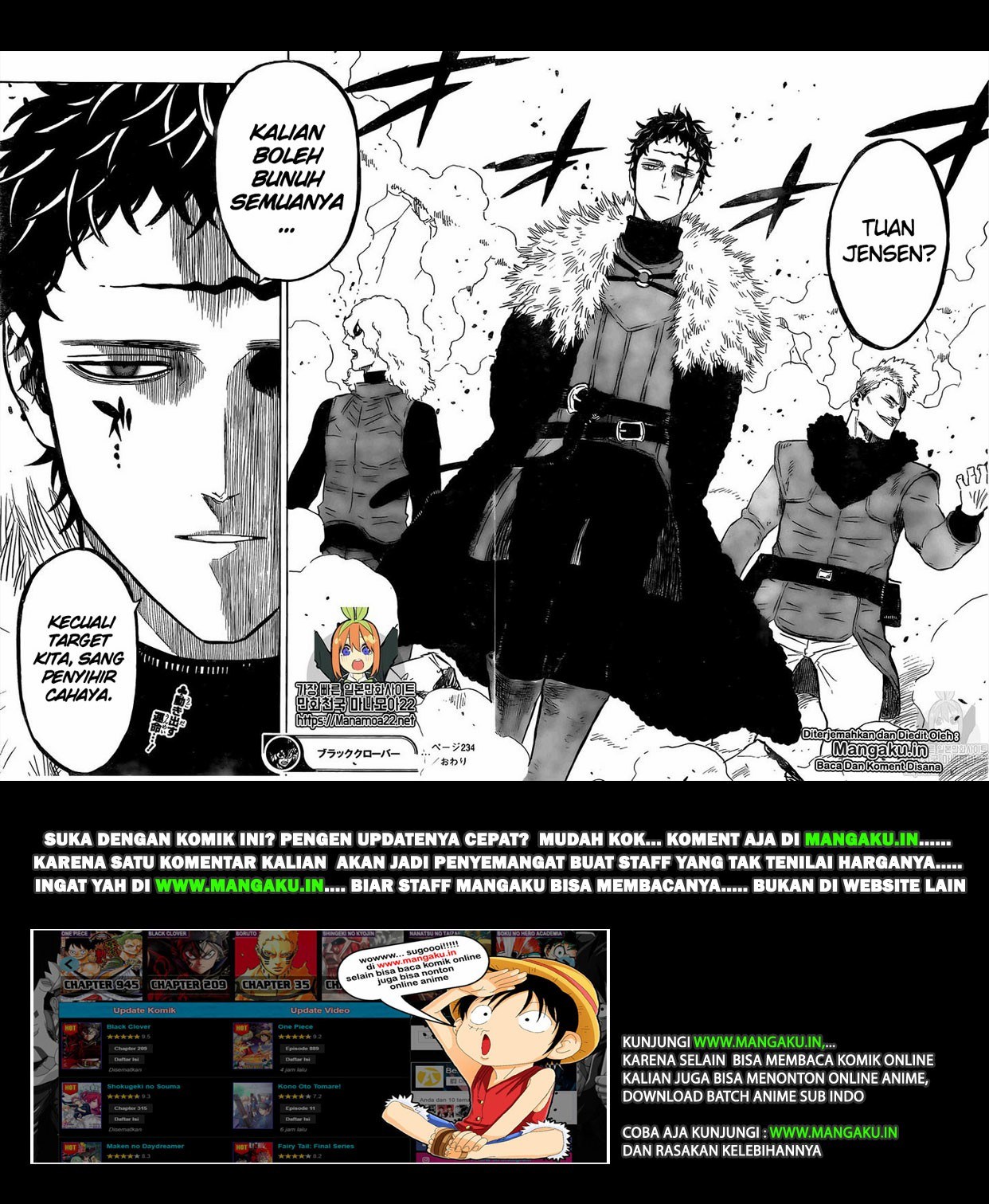 Black Clover Chap 234 - Next Chap 235