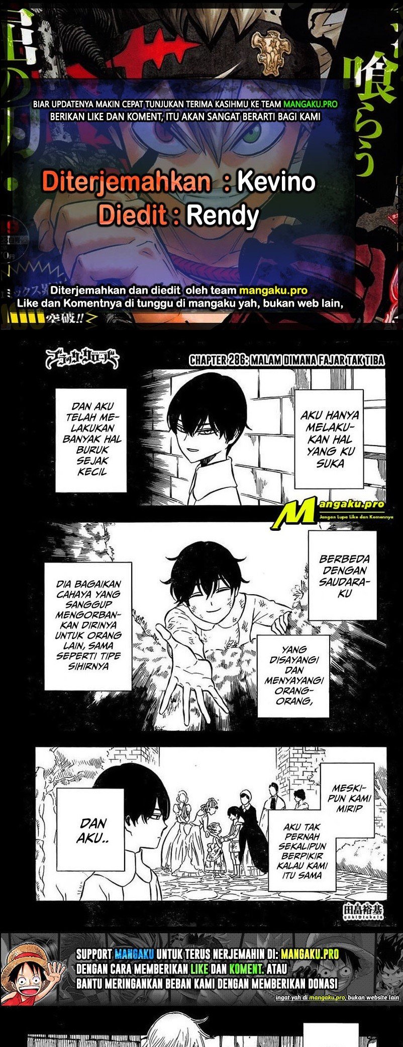 Black Clover Chap 286 - Next Chap 287