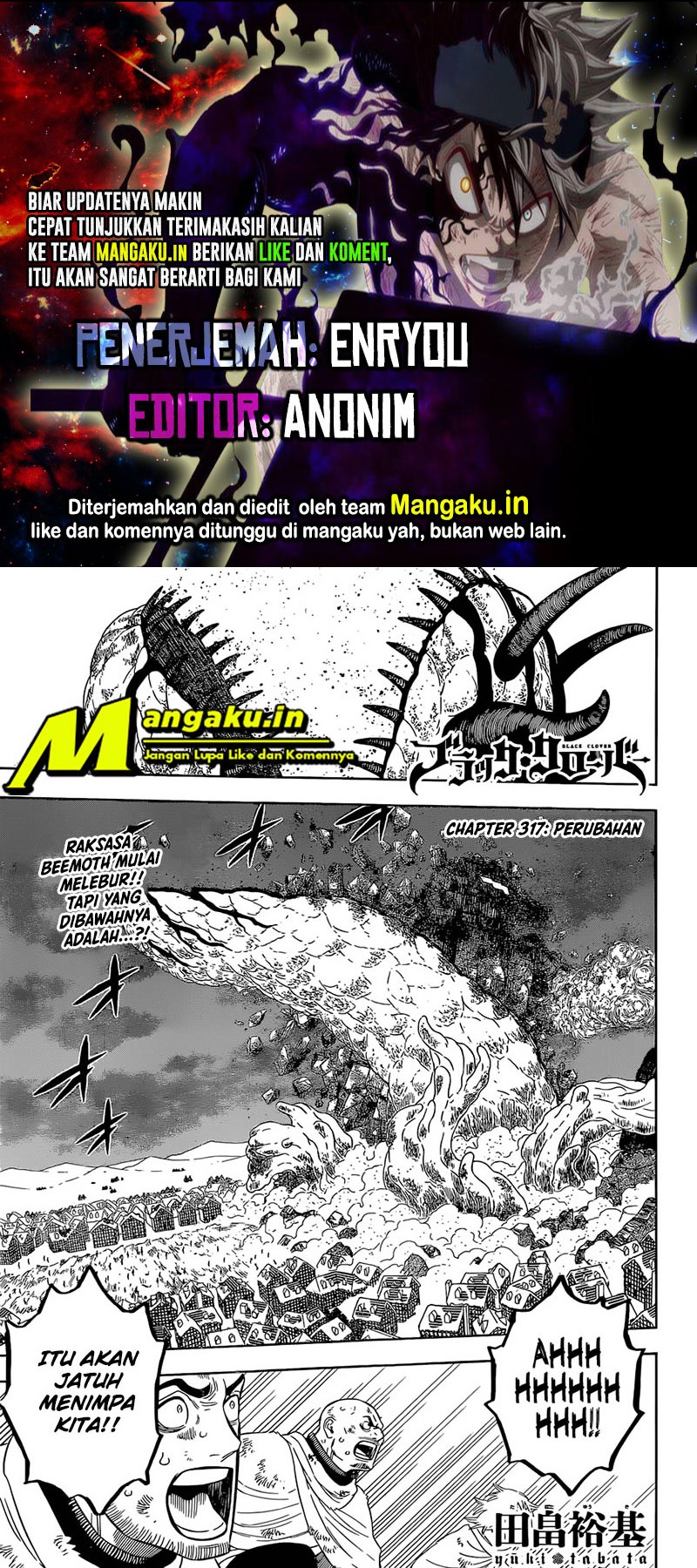 Black Clover Chap 317 - Next Chap 318