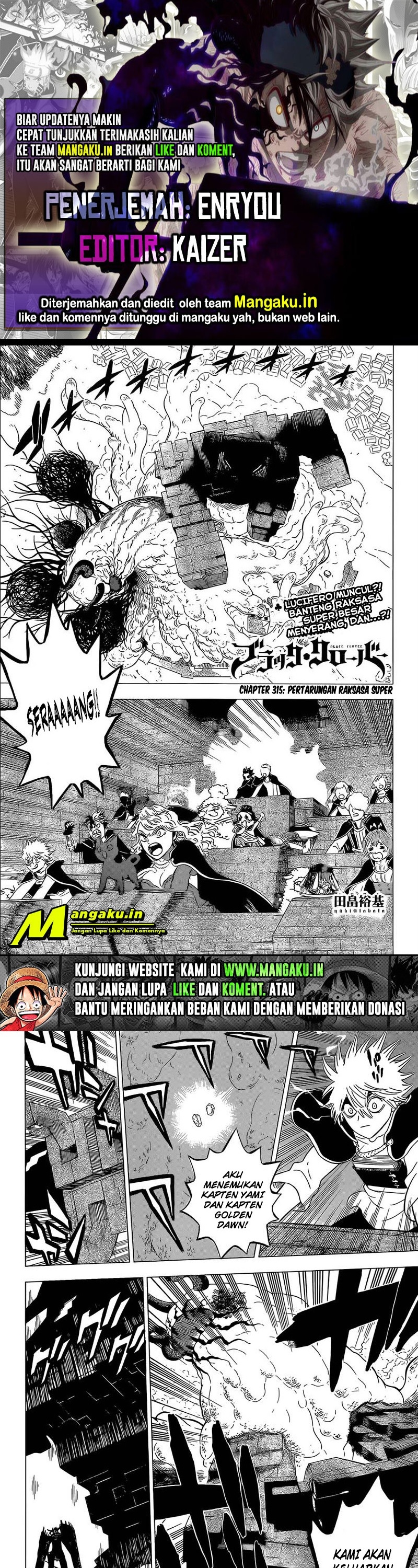 Black Clover Chap 315 - Next Chap 316