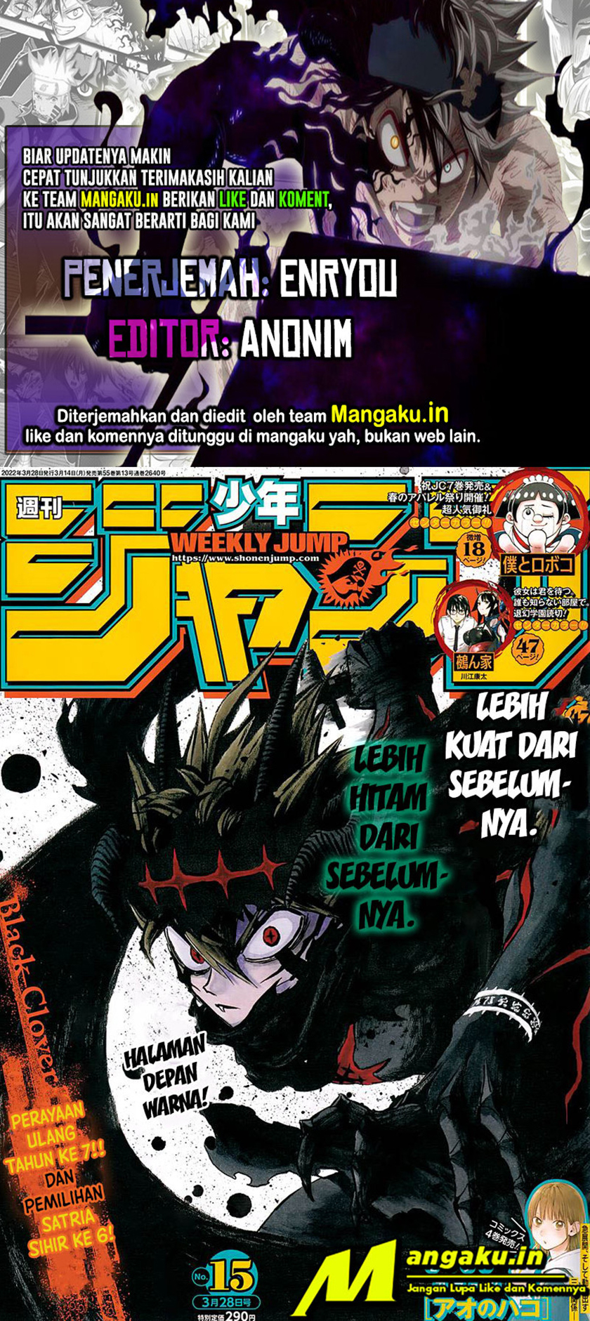 Black Clover Chap 326 - Next Chap 327