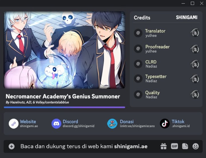 Necromancer Academy’s Genius Summoner Chap 170 - Next Chap 171