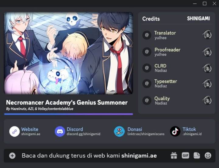Necromancer Academy’s Genius Summoner Chap 177 - Next Chap 178