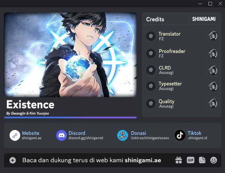 Existence Chap 70 - Next Chap 71