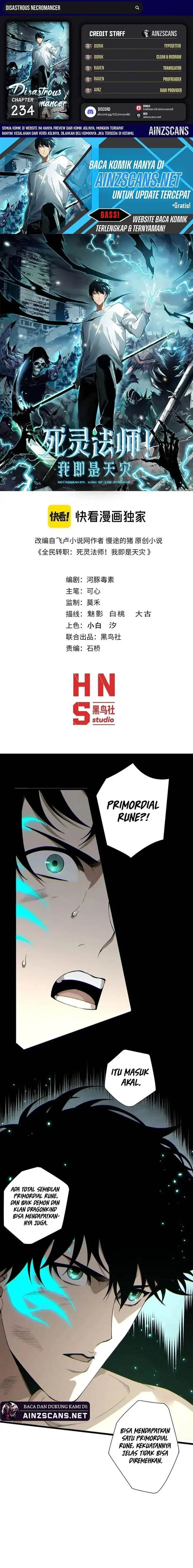 Disastrous Necromancer Chap 234 - Next Chap 235