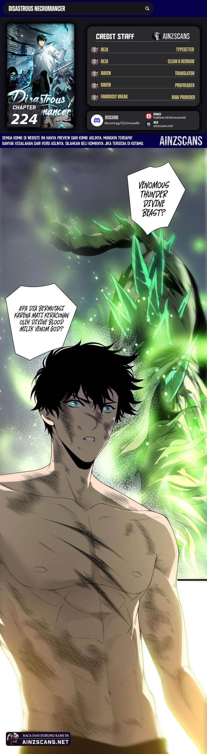 Disastrous Necromancer Chap 224 - Next Chap 225