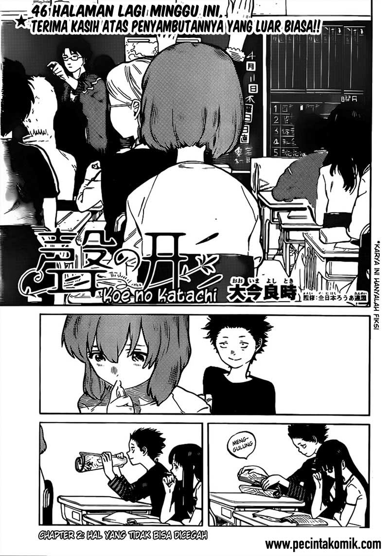 Koe no Katachi Chap 2 - Next Chap 3