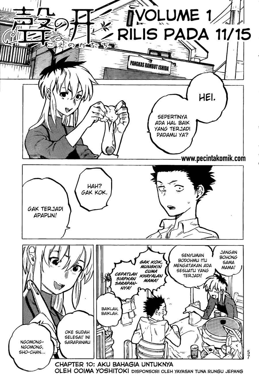 Koe no Katachi Chap 10 - Next Chap 11