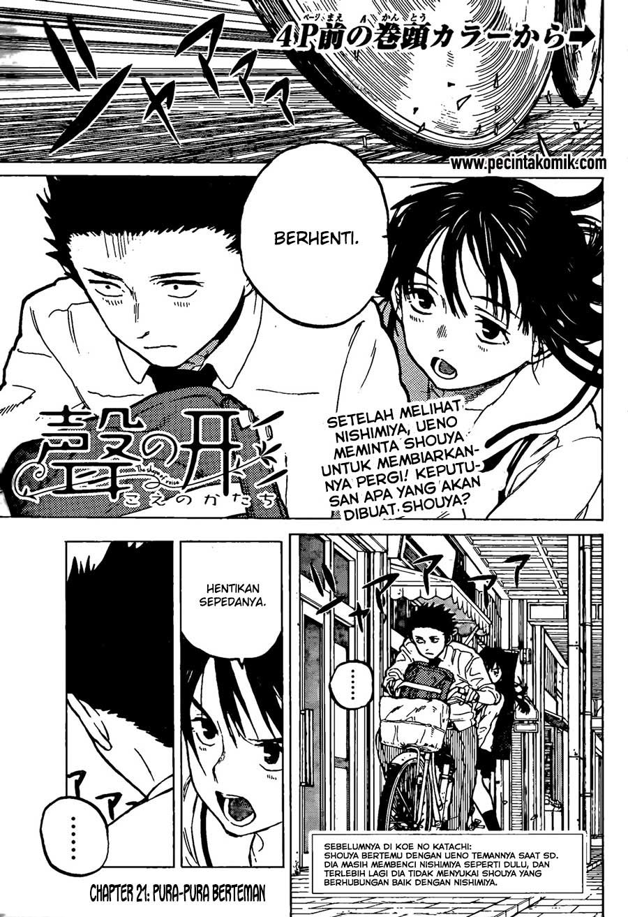 Koe no Katachi Chap 21 - Next Chap 22