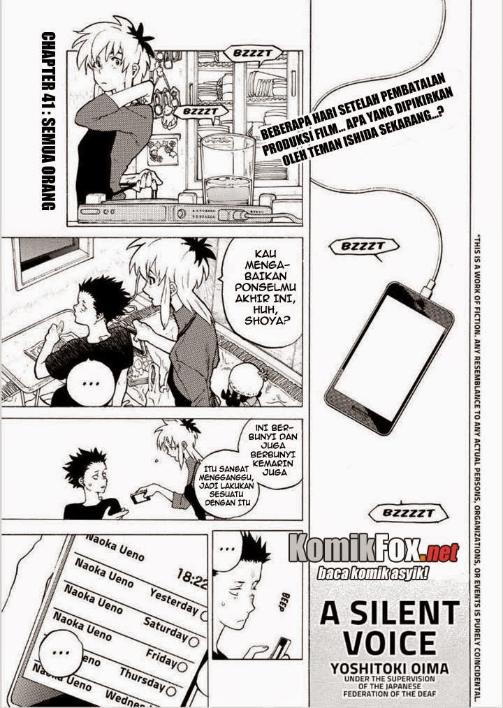 Koe no Katachi Chap 41 - Next Chap 42