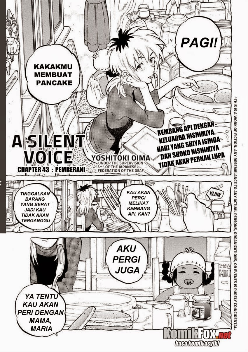 Koe no Katachi Chap 43 - Next Chap 44