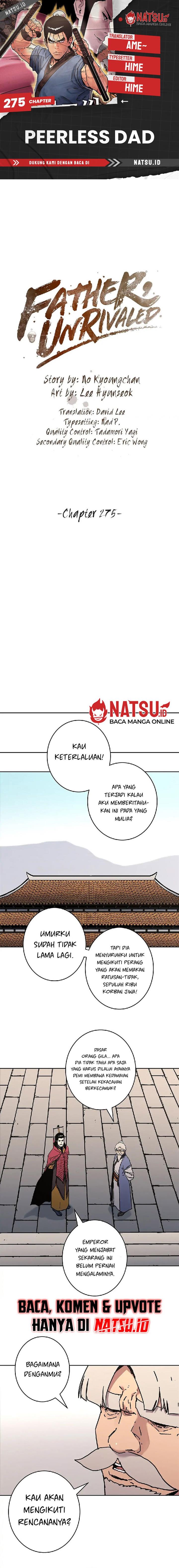 Peerless Dad Chap 275 - Next Chap 276