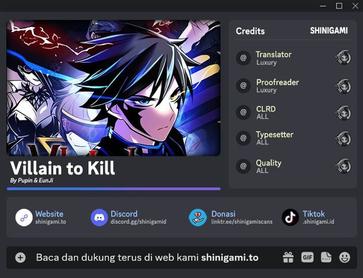 Villain To Kill Chap 199 - Next Chap 200