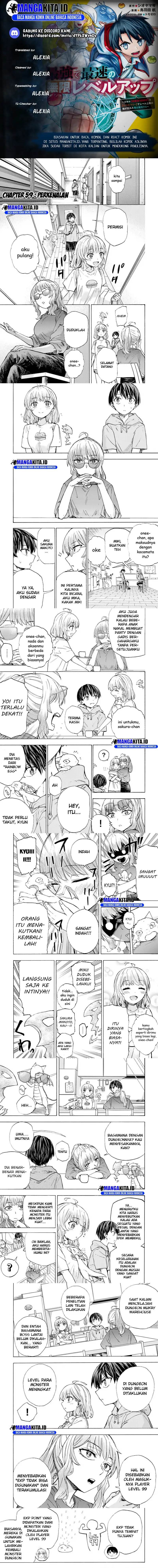 Saikyou de Saisoku no Mugen Level Up Chap 59 - Next Chap 60