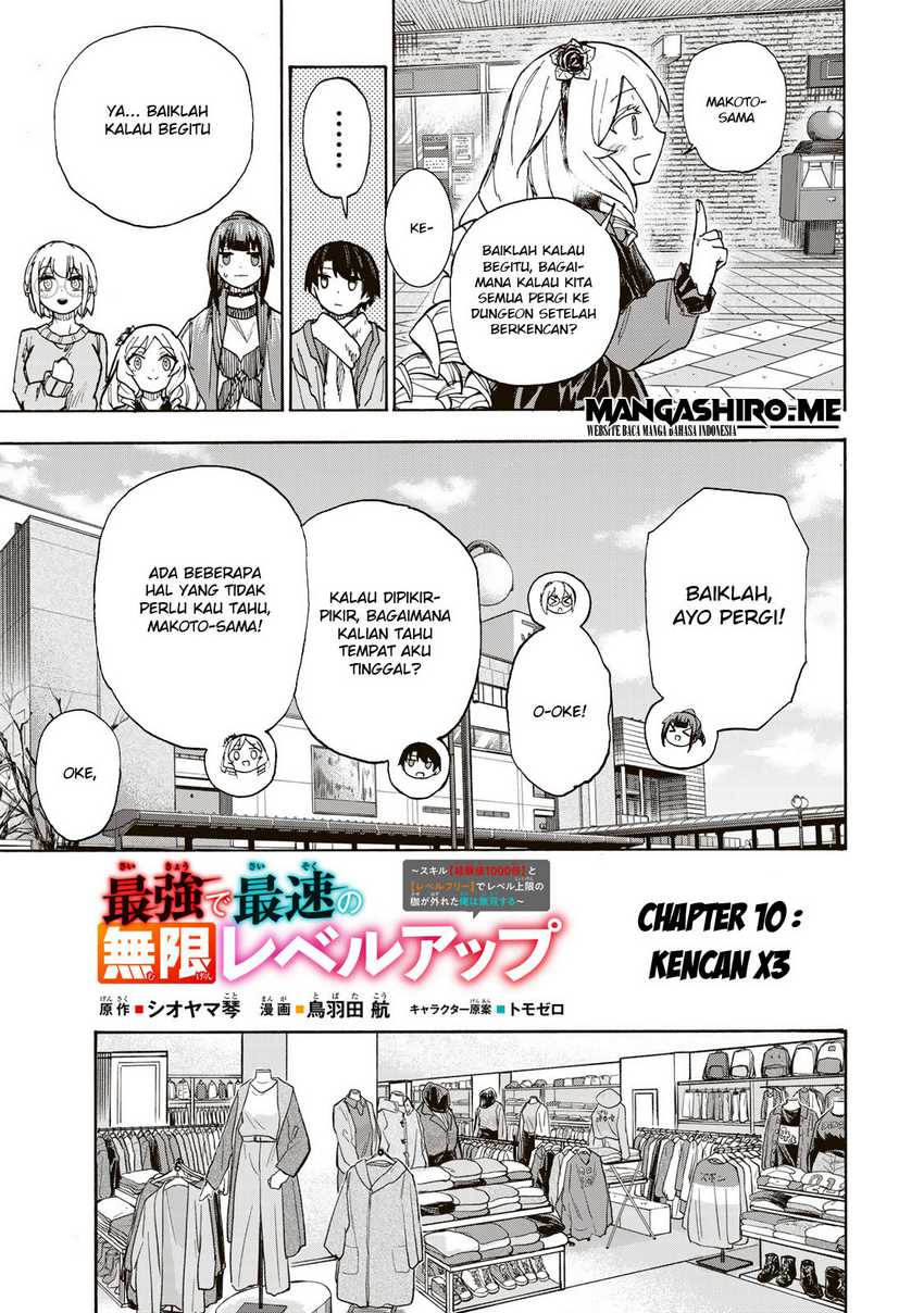 Saikyou de Saisoku no Mugen Level Up Chap 10 - Next Chap 11