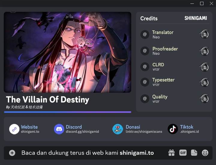 The Villain Of Destiny Chap 275 - Next Chap 276