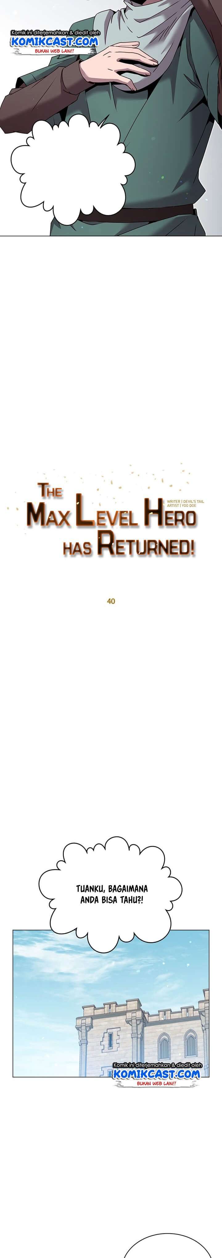 The MAX leveled hero will return! Chap 40 - Next Chap 41
