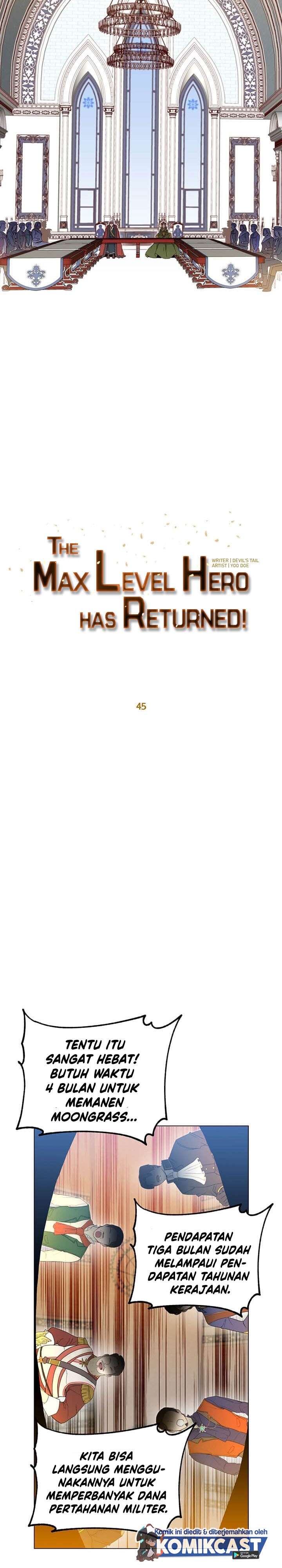 The MAX leveled hero will return! Chap 45 - Next Chap 46