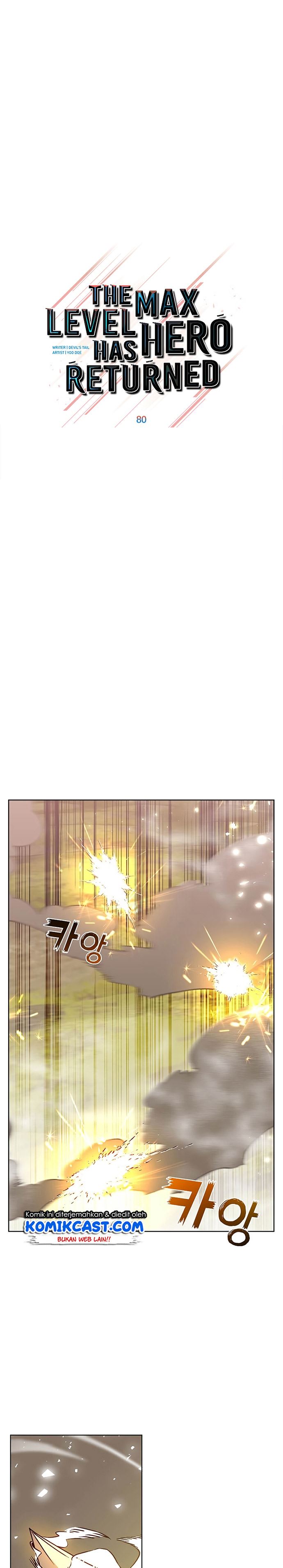 The MAX leveled hero will return! Chap 80 - Next Chap 81