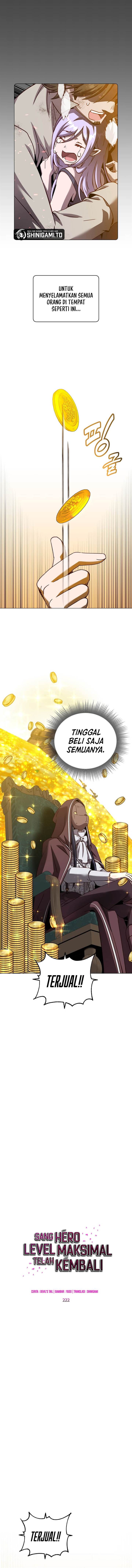 The MAX leveled hero will return! Chap 222 - Next Chap 223