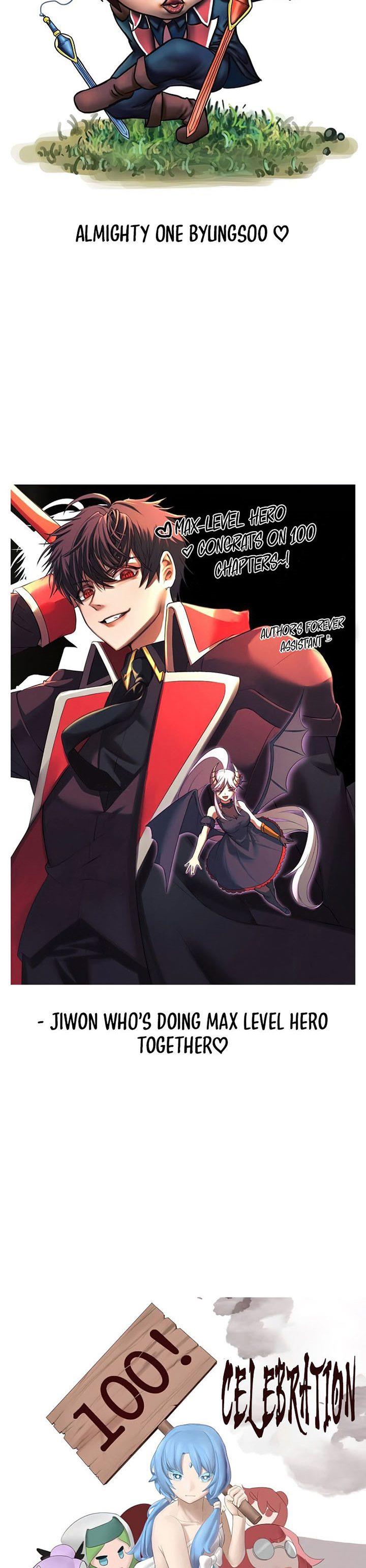 The MAX leveled hero will return! Chap 100 - Next Chap 101