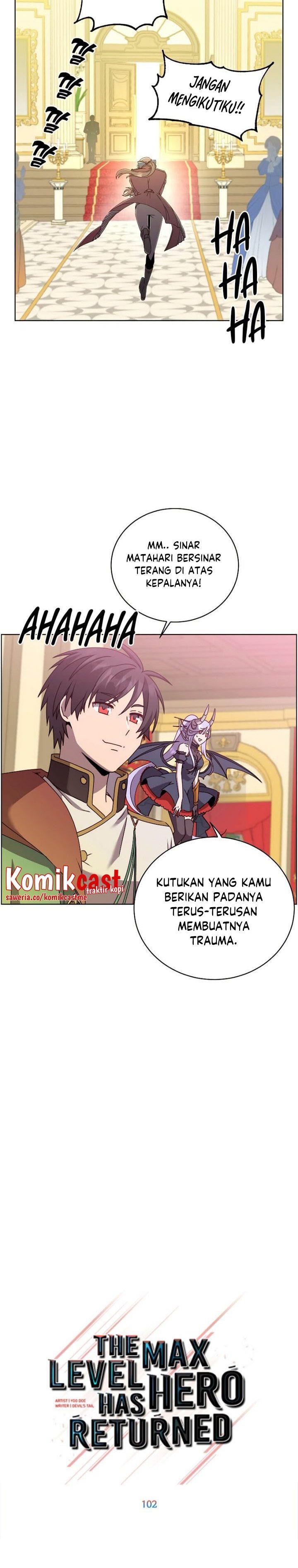 The MAX leveled hero will return! Chap 102 - Next Chap 103