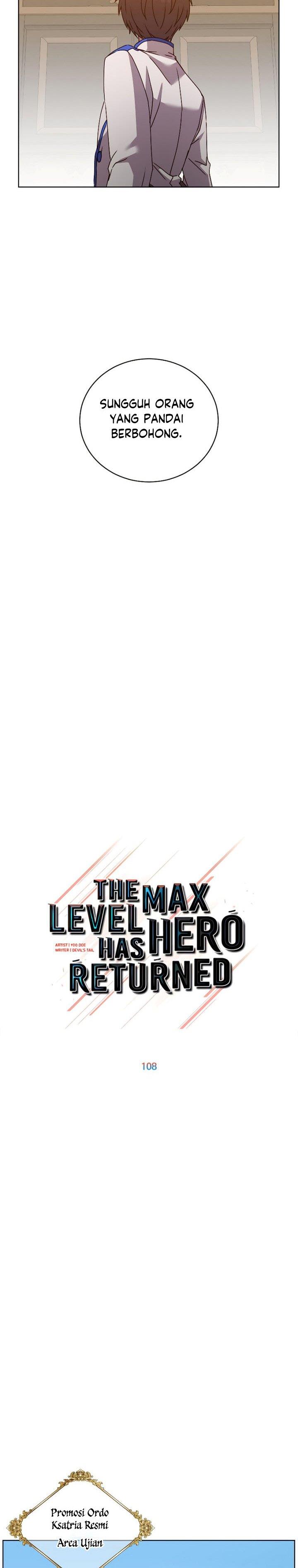 The MAX leveled hero will return! Chap 108 - Next Chap 109