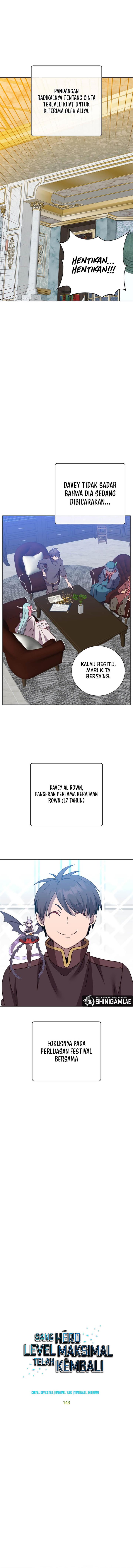 The MAX leveled hero will return! Chap 143 - Next Chap 144