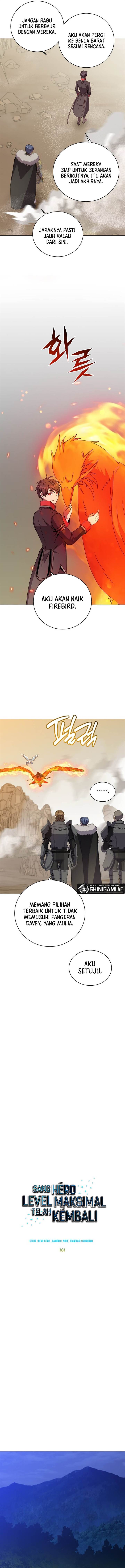 The MAX leveled hero will return! Chap 181 - Next Chap 182