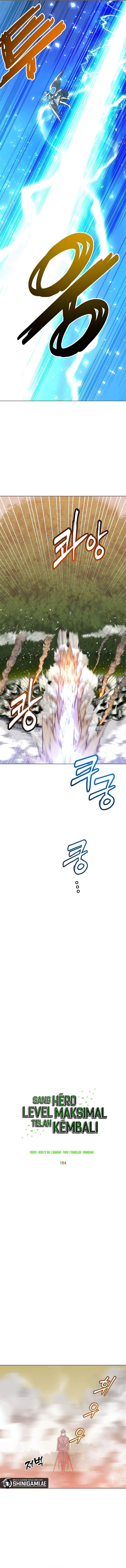The MAX leveled hero will return! Chap 184 - Next Chap 185