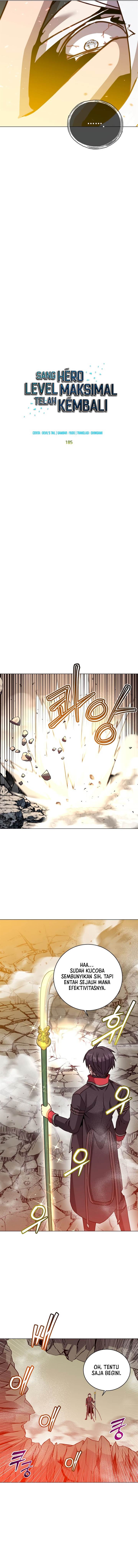The MAX leveled hero will return! Chap 185 - Next Chap 186