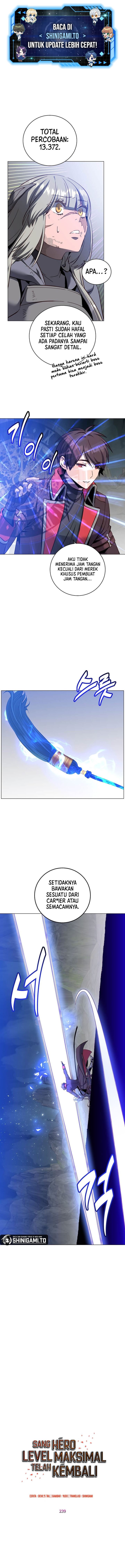 The MAX leveled hero will return! Chap 239 - Next Chap 240
