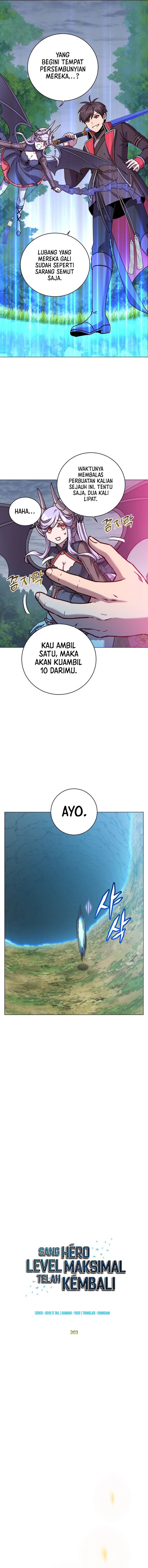 The MAX leveled hero will return! Chap 203 - Next Chap 204