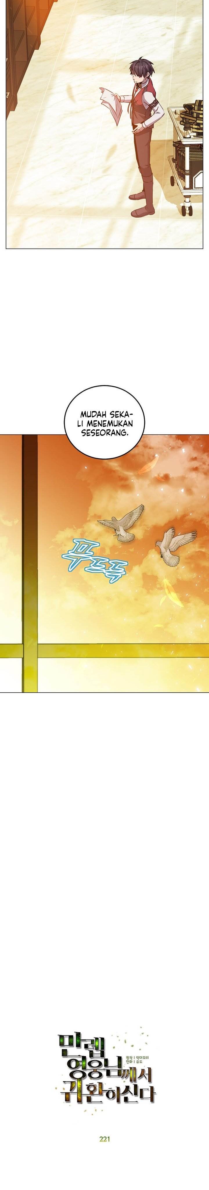 The MAX leveled hero will return! Chap 221 - Next Chap 222