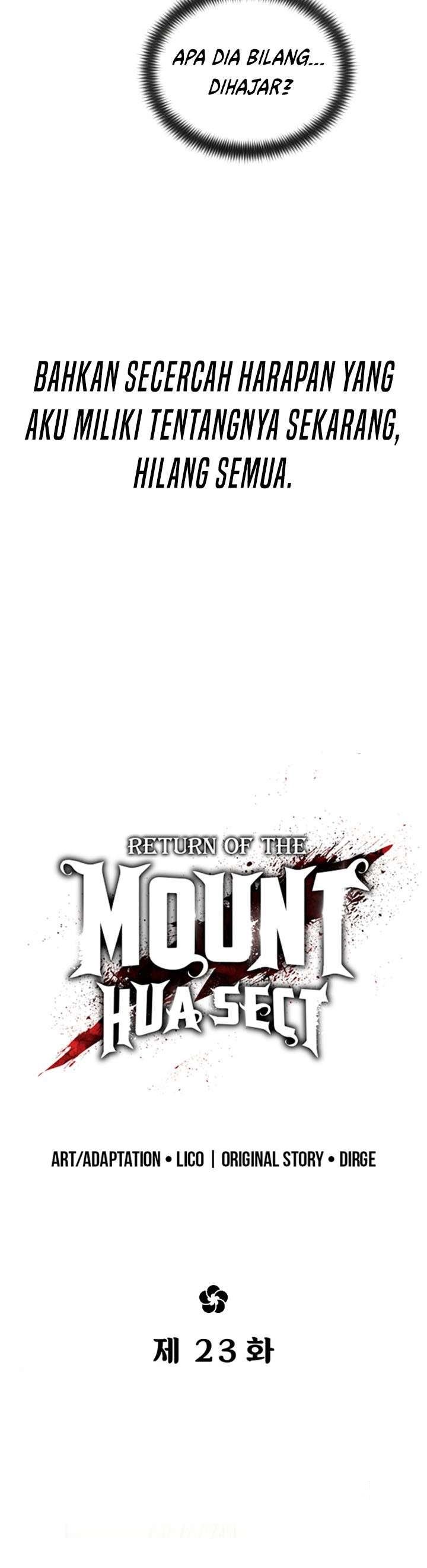 Return of the Flowery Mountain Sect Chap 23 - Next Chap 24