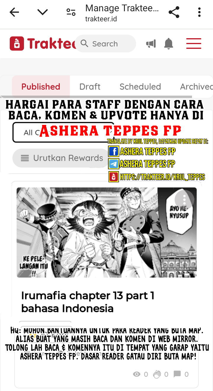 Mairimashita! Iruma-kun Mafia AU Chap 9.2 - Next Chap 10.2