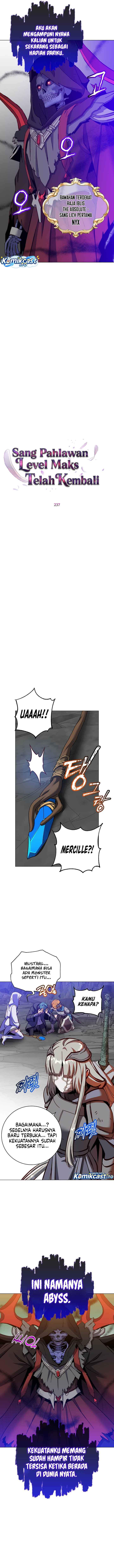 The MAX leveled hero will return! Chap 237 - Next Chap 238