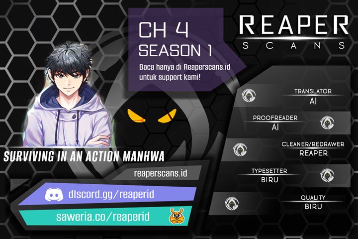 Surviving in an Action Manhwa Chap 4 - Next Chap 5