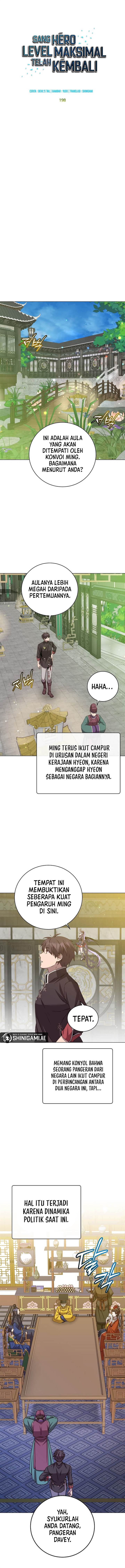 The MAX leveled hero will return! Chap 198 - Next Chap 199