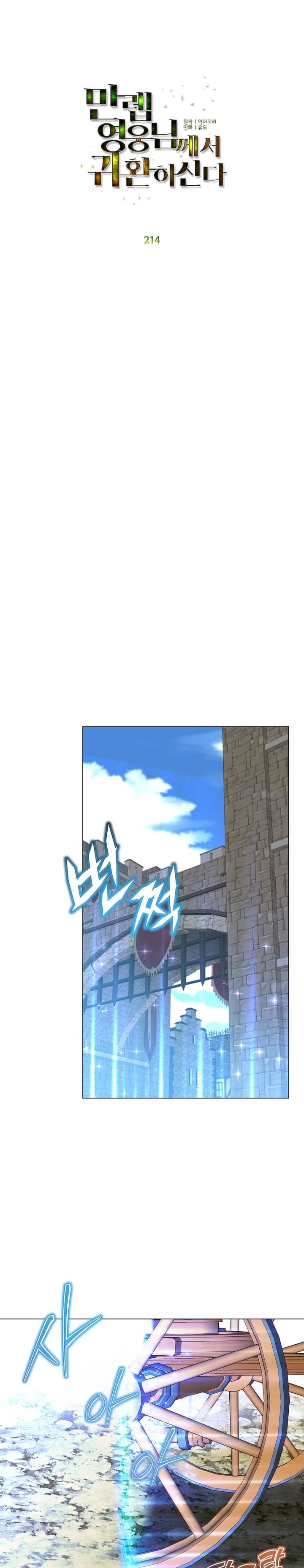The MAX leveled hero will return! Chap 214 - Next Chap 215